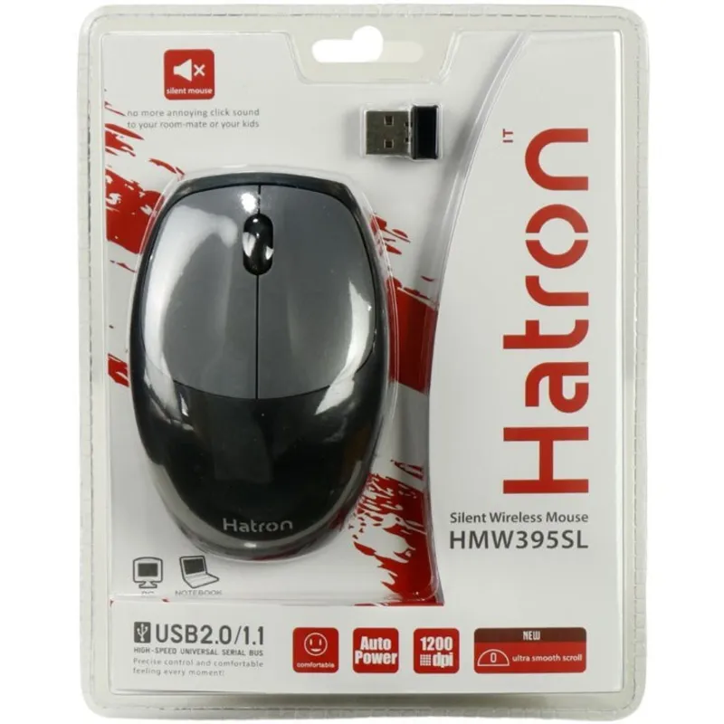 مآوس  بی سیم هاترون  HMW395SL BLACK gallery0