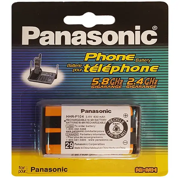 باتری تلفن پاناسونیک P104 3.6V 830MAH