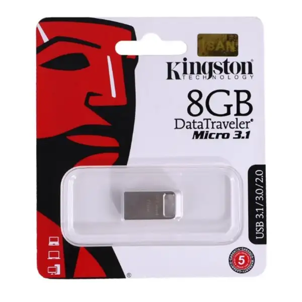 فلش کینگستون8 گیگابایت MICRO3  USB3.1