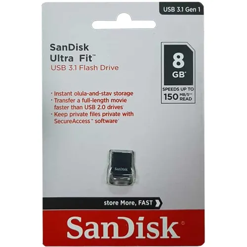 فلش سان دیسک اولترا فیت 8 گیگابایت USB3.1