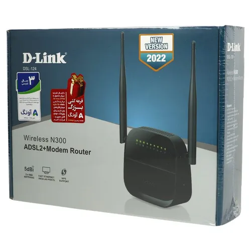 مودم ADSL2+ DLINK DSL124 300MBPS