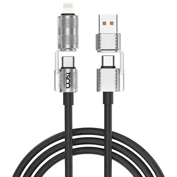 کابل تبدیل USB/USB-C به لایتنینگ/USB-C تسکو مدل GCA 240W طول 1.2 متر