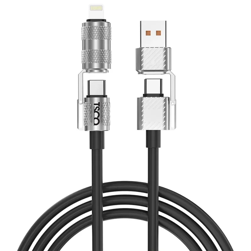 کابل تبدیل USB/USB-C به لایتنینگ/USB-C تسکو مدل GCA 240W طول 1.2 متر gallery0