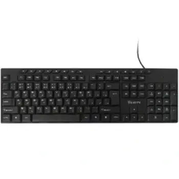 کیبورد وریتی مدل V-KB6123؛ کارایی فراتر از انتظار با 15 کلید میانبر اختصاصی