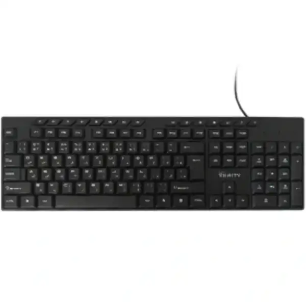 کیبورد وریتی مدل V-KB6123؛ کارایی فراتر از انتظار با 15 کلید میانبر اختصاصی